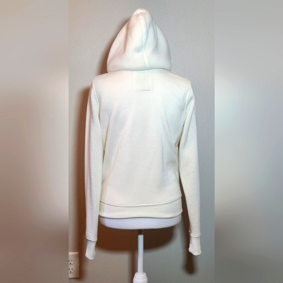 Authentic American Heritage Ivory Fleece Lined Hoodie Juniors Size Medium - Picture 4 of 7